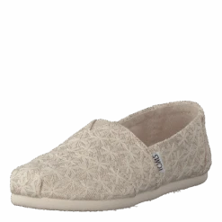 Toms Alpargata Youth Natural Daisy Metallic(Alpargata Youth Natural Daisy Metallic) -Heppo Butik 60063 41