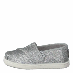 Toms Alpargata Tiny Silver Iridescent Glimmer(Alpargata Tiny Silver Iridescent Glimmer)