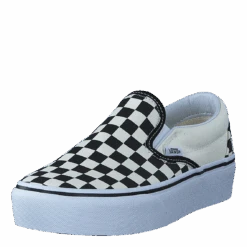 Vans Ua Classic Slip-on Platform Black And White Checker/white(Ua Classic Slip On Platform Black And White Checker White) -Heppo Butik 60073 87