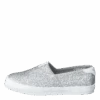 Hummel Slip-on Ballerina Glitter Jr Silver(Slip On Ballerina Glitter Jr Silver)