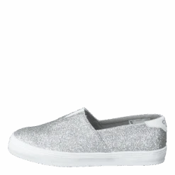 Hummel Slip-on Ballerina Glitter Jr Silver(Slip On Ballerina Glitter Jr Silver)