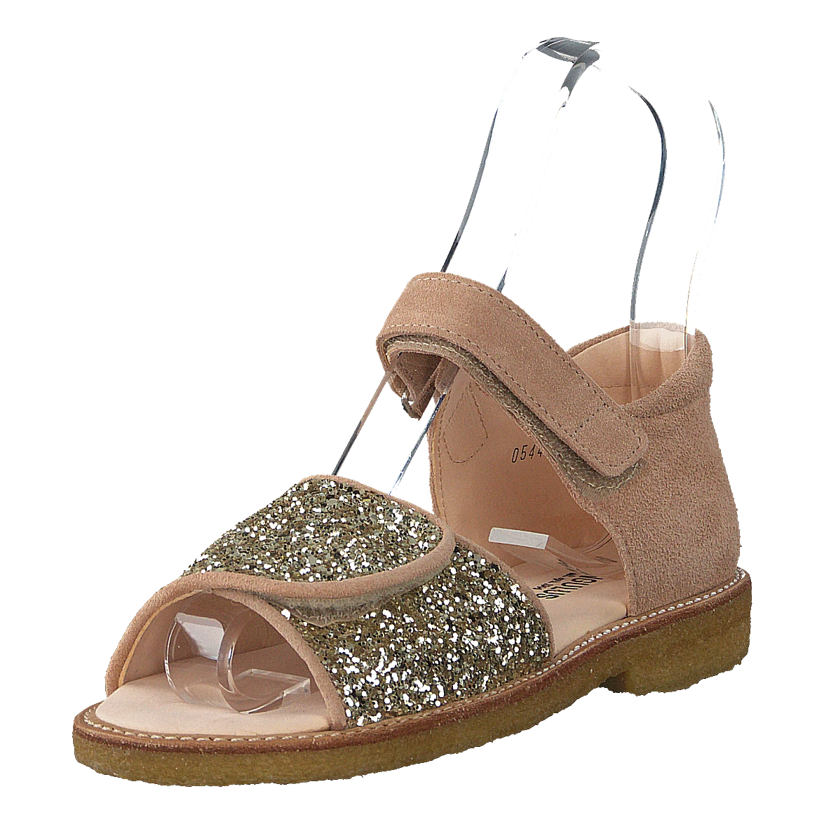 ANGULUS Sandal With Velcro Closure Nude/champagne Glitter(Sandal With Velcro Closure Nude Champagne Glitter) 3 ANGULUS Sandal With Velcro Closure Nude/champagne Glitter(Sandal With Velcro Closure Nude Champagne Glitter) - Bild 3
