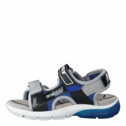 Geox J Sandal Flexyper Bo Black/royal(J Sandal Flexyper Bo Black Royal)