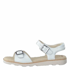 Clarks Crown Bloom K White Leather(Crown Bloom K White Leather)