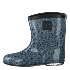 Rubber Boot Baby Leopard - Blue(Rubber Boot Baby Leopard Blue)