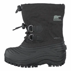 Sorel Children's Super Trooper Black Light Grey(Children S Super Trooper Black Light Grey)