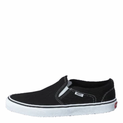 Mn Asher (canvas) Black/white(Vans Mn Asher Canvas Black White)