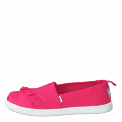 Classic Canvas Ruffle Youth Raspberry(Toms Classic Canvas Ruffle Youth Raspberry)