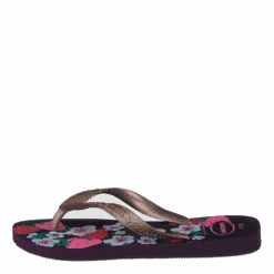 Flores Eggplant/rose 9454(Havaianas Flores Eggplant Rose 9454)
