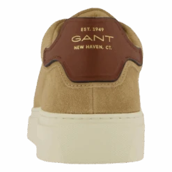 Mc Julien Sneaker Dk. Khaki/cognac(Gant Mc Julien Sneaker Dk Khaki Cognac) -Heppo Butik 61107 34 005