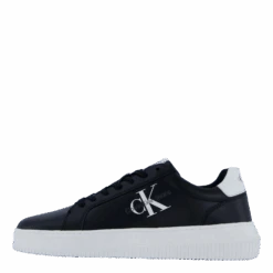 Chunky Cupsole Mono Lth Black/bright White(Calvin Klein Chunky Cupsole Mono Lth Black Bright White)