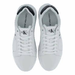 Chunky Cupsole Mono Lth Bright White/black(Calvin Klein Chunky Cupsole Mono Lth Bright White Black) -Heppo Butik 61149 45 006