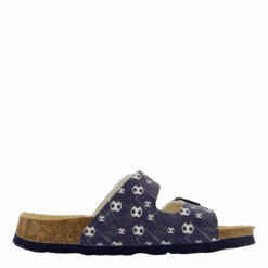 Fussbettpantoffel Blau/mehrfarbig(Superfit Fussbettpantoffel Blau Mehrfarbig) -Heppo Butik 61181 30 003