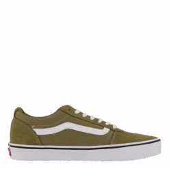 Ward Suede/canvas Olive/white(Vans Ward Suede Canvas Olive White) -Heppo Butik 61183 10 003
