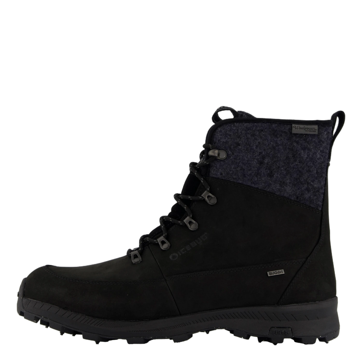 Adak Rewool M Bugrip Black/grey(Icebug Adak Rewool M Bugrip Black Grey) 1 Adak Rewool M Bugrip Black/grey(Icebug Adak Rewool M Bugrip Black Grey)