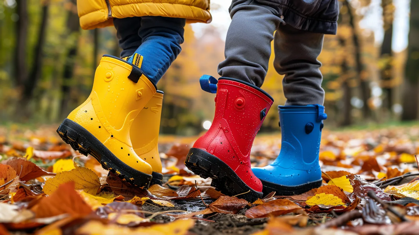 Heppo Butik -Heppo Butik Insulated rubber boots for kids keep feet warm dry this fall